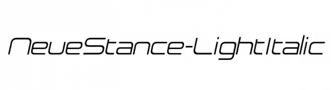 NeueStance-LightItalic  Скачать бесплатные шрифты