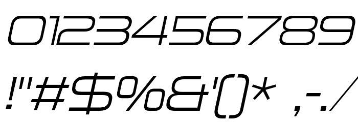 NeueStance-LightItalic Font Alte caractere