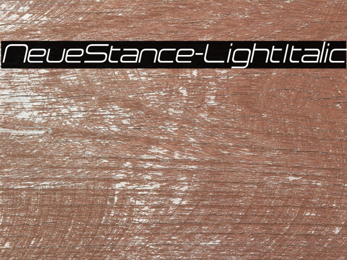 NeueStance-LightItalic Example 2