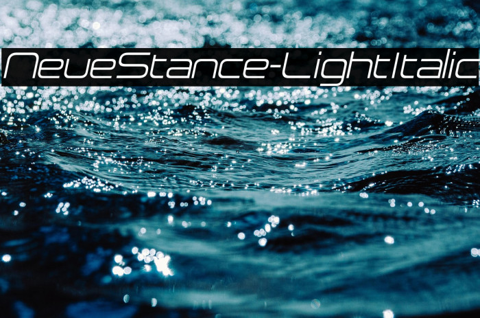 NeueStance-LightItalic Example 3