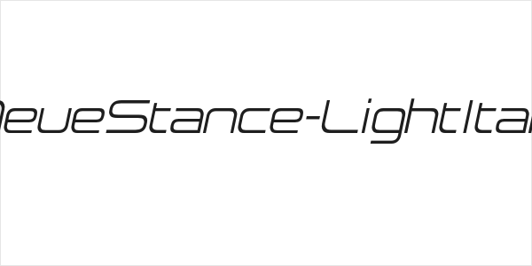 NeueStance-LightItalic Logo