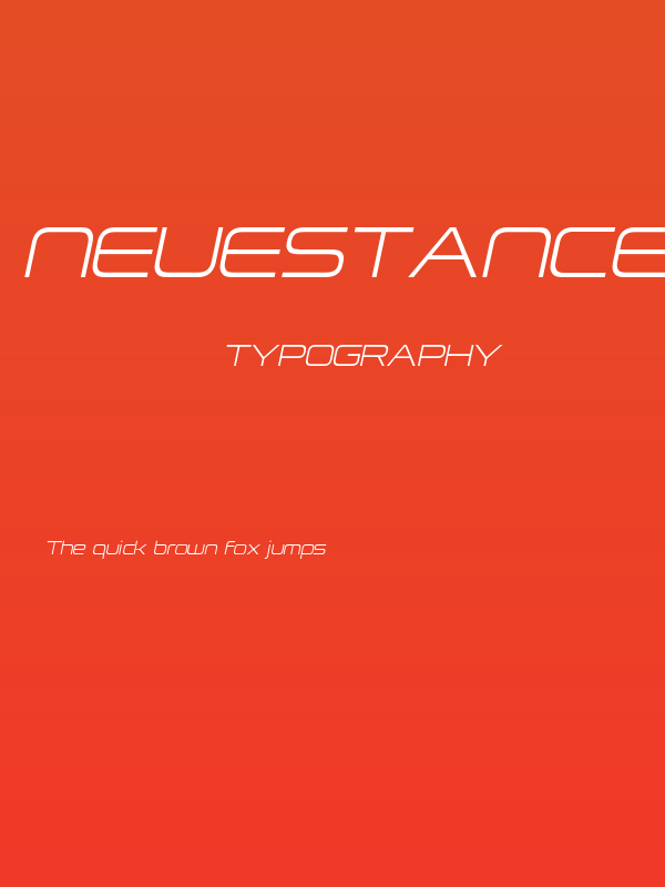 NeueStance-LightItalic Poster