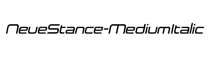 NeueStance-MediumItalic  font caratteri gratis