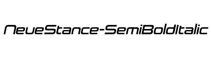 NeueStance-SemiBoldItalic  font caratteri gratis