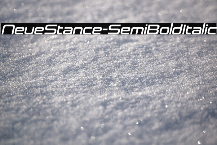 NeueStance-SemiBoldItalic Example 1