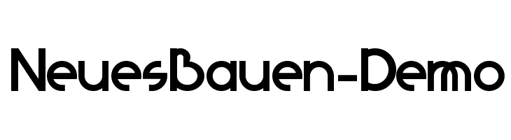 NeuesBauen-Demo Font