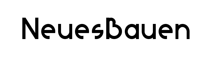 NeuesBauen  Frei Schriftart Herunterladen