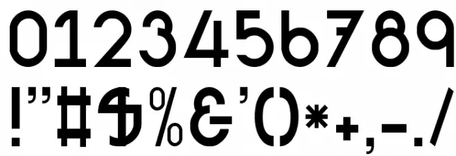 NeuesBauen Font OTHER CHARS