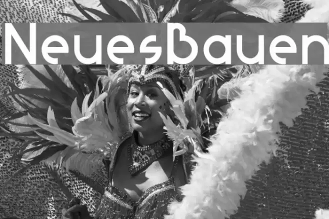 NeuesBauen Font examples