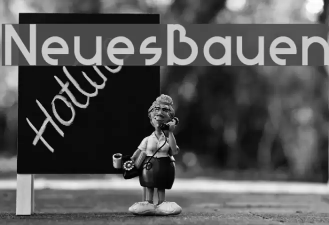 NeuesBauen Font examples