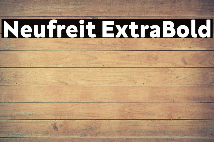 Neufreit ExtraBold Example 2