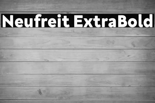 Neufreit ExtraBold Example 2