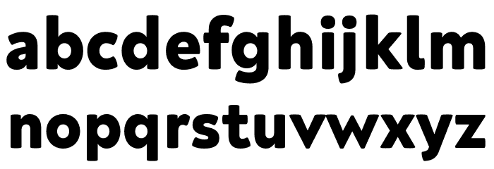 Neufreit ExtraBold Font LOWERCASE