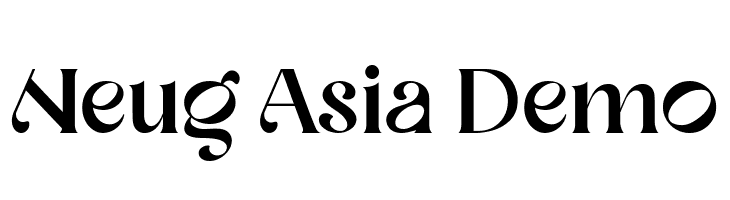 Neug Asia Demo  フリーフォントのダウンロード