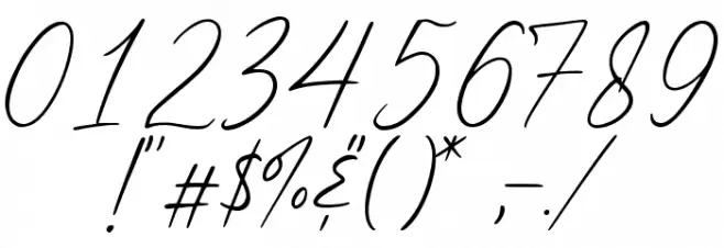 Neug Asia Script Demo Font OTHER CHARS