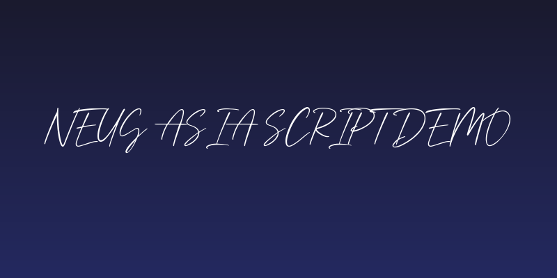 Neug Asia Script Demo Social Header