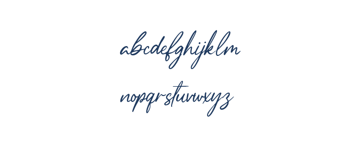 Neug Asia Script Demo Lowercase