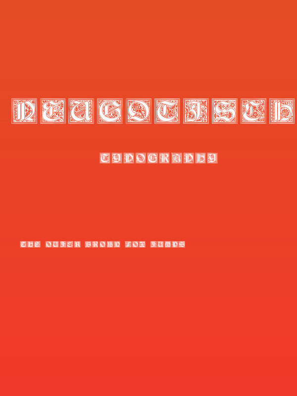 NeugotischeInitialen Poster