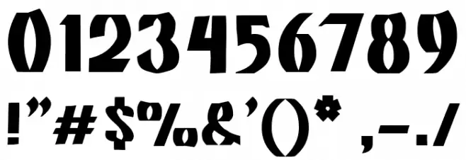 Neuland Bold Font OTHER CHARS