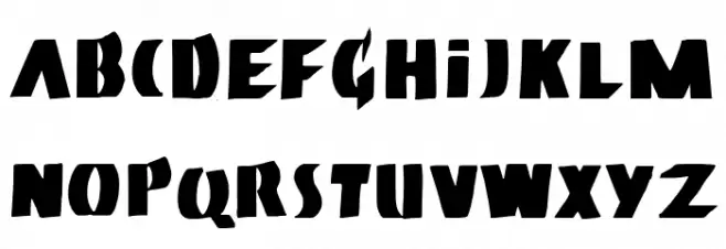 Neuland Bold Font Litere mici