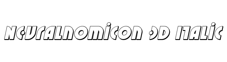 Neuralnomicon 3D Italic  免费字体下载