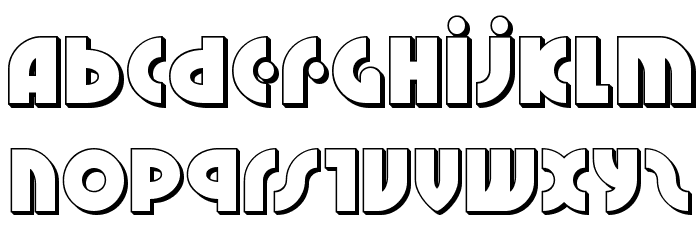 Neuralnomicon 3D Font LOWERCASE