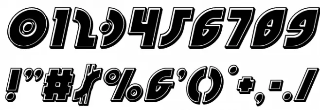 Neuralnomicon Bevel Italic Font OTHER CHARS