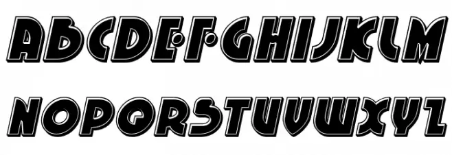 Neuralnomicon Bevel Italic Schriftart Groß