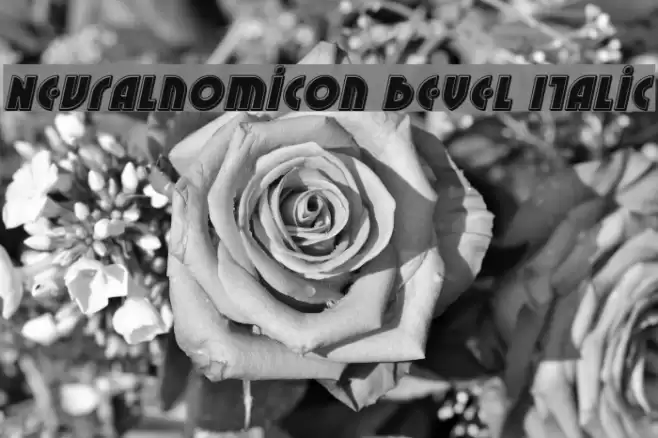 Neuralnomicon Bevel Italic Font examples