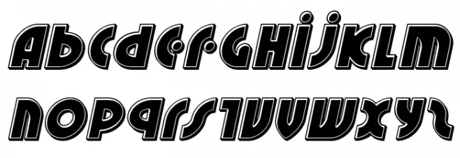 Neuralnomicon Bevel Italic フォント 小文字