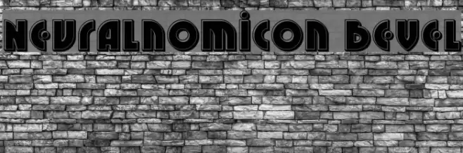 Neuralnomicon Bevel Font examples