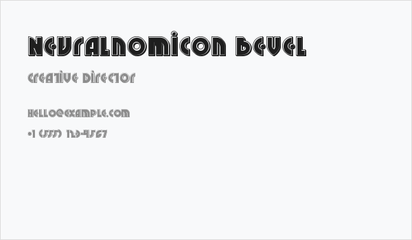 Neuralnomicon Bevel Business Card