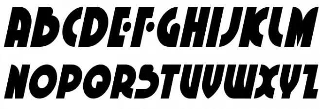 Neuralnomicon Condensed Italic Schriftart Groß