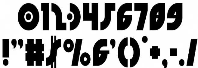 Neuralnomicon Condensed Font OTHER CHARS