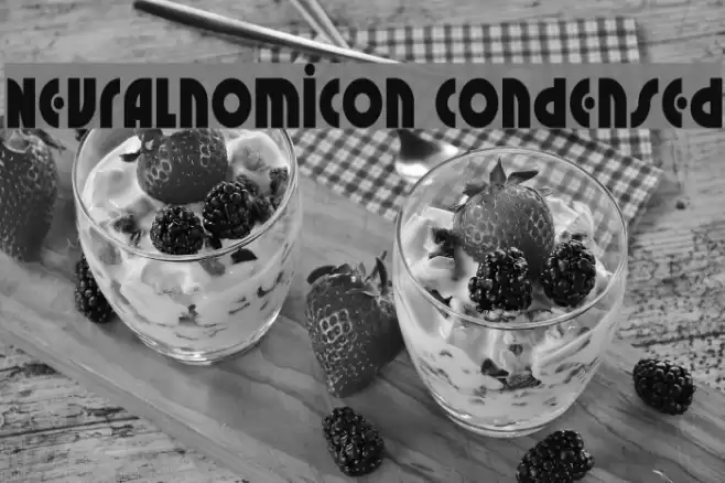 Neuralnomicon Condensed Font examples