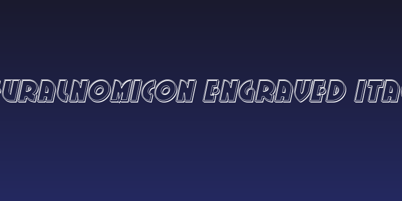 Neuralnomicon Engraved Italic Social Header