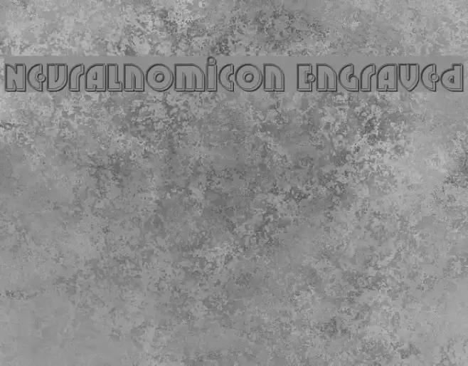 Neuralnomicon Engraved Font examples