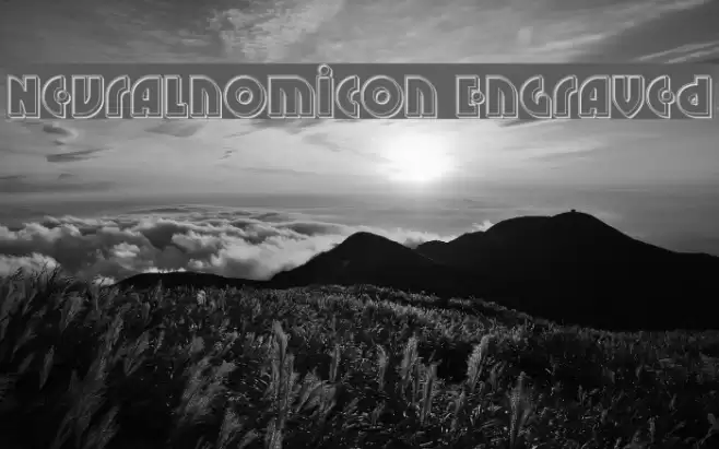 Neuralnomicon Engraved Font examples