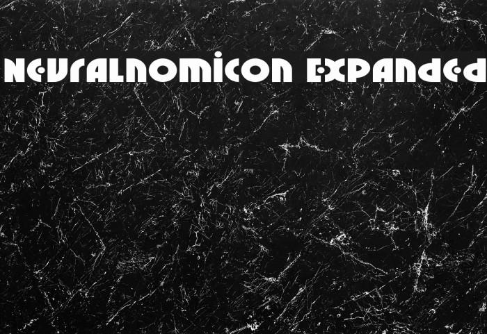 Neuralnomicon Expanded Font examples