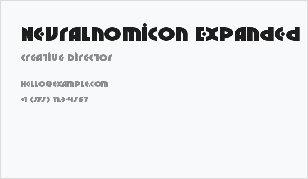 Neuralnomicon Expanded Business Card