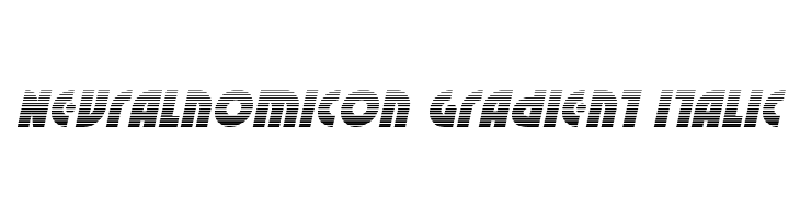 Neuralnomicon Gradient Italic  Frei Schriftart Herunterladen