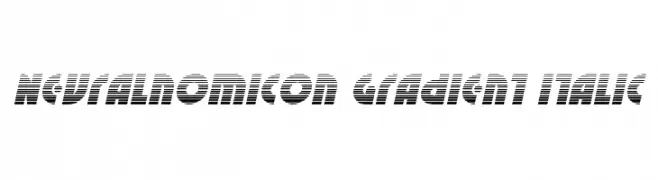 Neuralnomicon Gradient Italic  les polices de caractères gratuit tlcharger