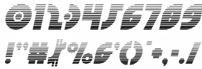 Neuralnomicon Gradient Italic Font OTHER CHARS