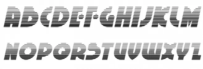 Neuralnomicon Gradient Italic Caratteri MAIUSCOLE