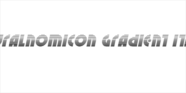 Neuralnomicon Gradient Italic Logo