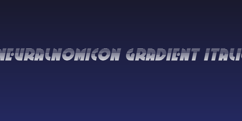 Neuralnomicon Gradient Italic Social Header