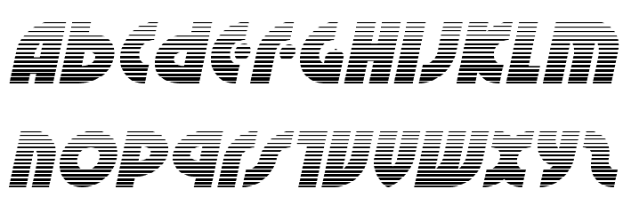 Neuralnomicon Gradient Italic Font LOWERCASE