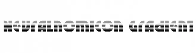 Neuralnomicon Gradient  les polices de caractères gratuit tlcharger