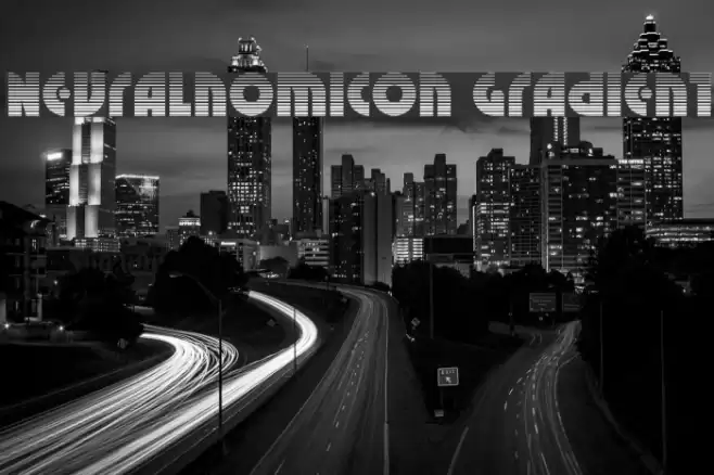 Neuralnomicon Gradient Font examples