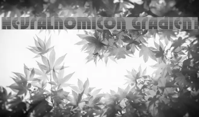 Neuralnomicon Gradient Font examples